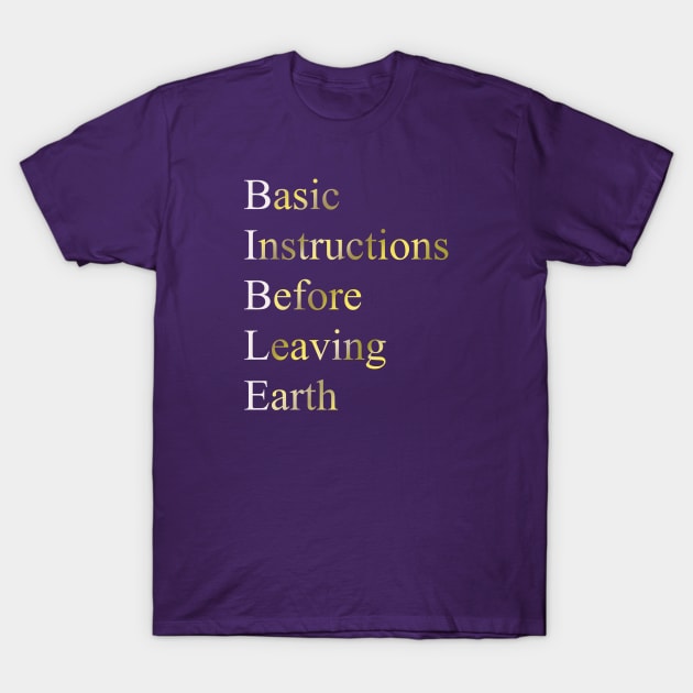 Instructions T-Shirt by 752 Designs